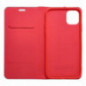 Apple iPhone 16 Plus Book Handytaschen LUNA Book Carbon Kohlenstoff-Faser, Elegant  Rot