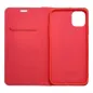 Apple iPhone 16 Plus Book Handytaschen LUNA Book Carbon Kohlenstoff-Faser, Elegant  Rot