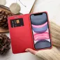 Apple iPhone 16 Plus Book Handytaschen LUNA Book Carbon Kohlenstoff-Faser, Elegant  Rot