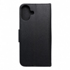Apple iPhone 16 Plus Brieftaschenetui Fancy Book Schwarz