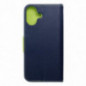 Apple iPhone 16 Plus Brieftaschenetui Fancy Book Marine / Limette