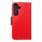 Samsung Galaxy S25 Brieftaschenetui Fancy Book Rot / Marine