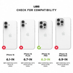 Apple iPhone 16 Pro Max Hülle Urban Armor Gear Plyo Premium-Gehäuse  MagSAFE  Eis