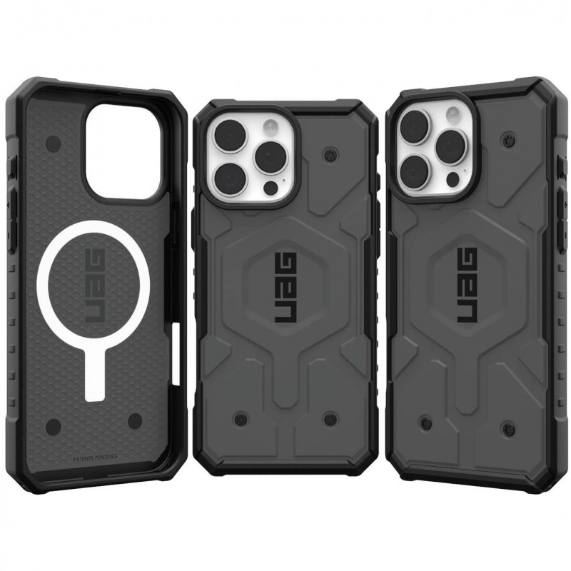 Apple iPhone 16 Pro Max Hülle Urban Armor Gear Pathfinder Premium-Gehäuse  MagSAFE  Silber