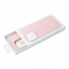 Apple iPhone 16 Plus Hülle Leather Mag Cover Elegant  MagSAFE  Sandrosa