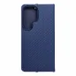 Samsung Galaxy S25 Ultra Book Handytaschen LUNA Book Carbon Kohlenstoff-Faser, Elegant  Blau