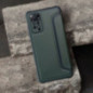 XIAOMI Redmi Note 14 Pro 5G Book Handytaschen Razor Book Kohlenstoff-Faser, Kohlenstoffmuster  Dunkelgrün