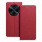XIAOMI Redmi 14C Book Handytaschen LUNA Book Carbon Kohlenstoff-Faser, Elegant  Rot