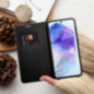 Samsung Galaxy A26 Book Handytaschen LUNA Book Carbon Kohlenstoff-Faser, Elegant  Schwarz