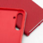 XIAOMI Redmi Note 14 Pro 5G Book Handytaschen LUNA Book Carbon Kohlenstoff-Faser, Elegant  Rot