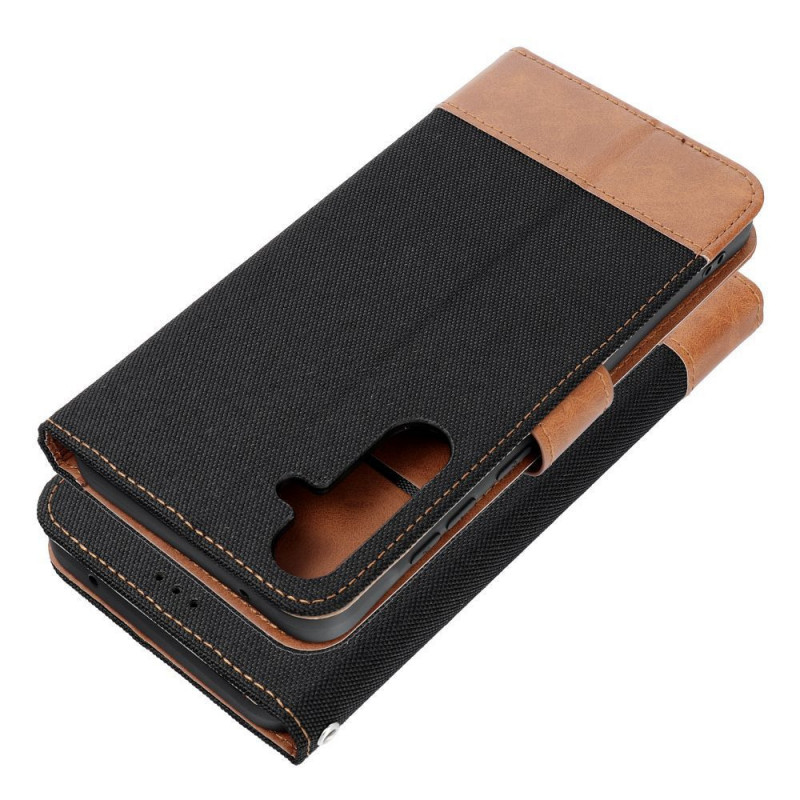 Samsung Galaxy A35 Book Handytaschen JEANS Elegant Schwarz Samsung Galaxy A35 Book Handytaschen JEANS Elegant Schwarz