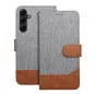 Samsung Galaxy A56 Book Handytaschen JEANS Elegant Grau Samsung Galaxy A56 Book Handytaschen JEANS Elegant Grau