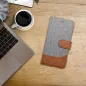 Samsung Galaxy A56 Book Handytaschen JEANS Elegant Grau Samsung Galaxy A56 Book Handytaschen JEANS Elegant Grau