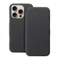 Apple iPhone 16 Pro Book Handytaschen FOLIO Side Magnet Elegant, Kohlenstoffmuster Grau Apple iPhone 16 Pro Book Handytaschen FOLIO Side Magnet Elegant, Kohlenstoffmuster Grau