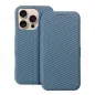 Apple iPhone 16 Plus Book Handytaschen FOLIO Side Magnet Elegant, Kohlenstoffmuster Blau Apple iPhone 16 Plus Book Handytaschen FOLIO Side Magnet Elegant, Kohlenstoffmuster Blau