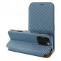 Apple iPhone 16 Plus Book Handytaschen FOLIO Side Magnet Elegant, Kohlenstoffmuster Blau Apple iPhone 16 Plus Book Handytaschen FOLIO Side Magnet Elegant, Kohlenstoffmuster Blau