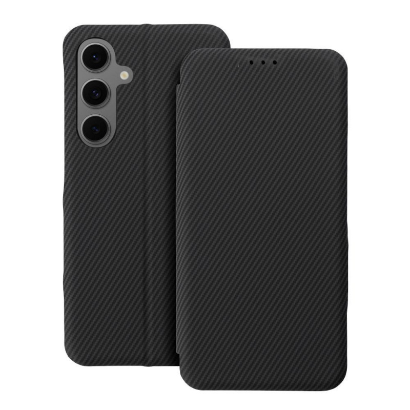 Samsung Galaxy A15 LTE Book Handytaschen FOLIO Side Magnet Elegant, Kohlenstoffmuster Schwarz Samsung Galaxy A15 LTE Book Handytaschen FOLIO Side Magnet Elegant, Kohlenstoffmuster Schwarz