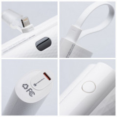 Forcell Power bank F-ENERGY Power Plug F5K3 PD 20W 5000 mAh weiß