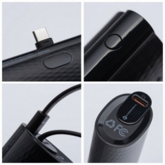 Forcell Power bank F-Energy Power Plug F5K3 5 000mAh für Typ C PD 20W schwarz