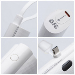 Forcell Power bank F-Energy Power Plug F5K3 5 000mAh für Typ C PD 20W weiß