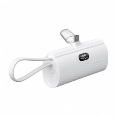 Forcell Power bank F-Energy Power Plug F5K3 5 000mAh für Typ C PD 20W weiß