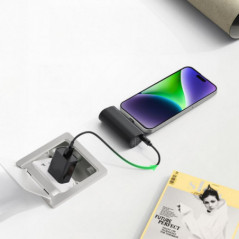 Blue Star Power bank W0556P 5000 mAh 2,1A mit eingebautem Lightning-Anschluss schwarz