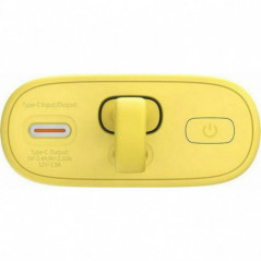 Baseus Power bank PPKDC05I 5200 mAh mit eingebautem Kabel Lightning + Kabel Typ C auf Typ C PD QC 2,4A 20W gelb rosa