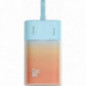 Baseus Power bank PPKDC05I 5200 mAh mit eingebautem Kabel Lightning + Kabel Typ C auf Typ C PD QC 2,4A 20W blauorange