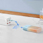 Baseus Power bank PPKDC05I 5200 mAh mit eingebautem Kabel Lightning + Kabel Typ C auf Typ C PD QC 2,4A 20W blauorange