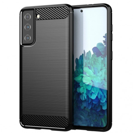 Samsung Galaxy S21 Plus 5G Hülle Carbon Elegant  Schwarz