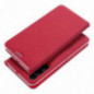 Samsung Galaxy A41 Book Handytaschen LUNA Book Carbon Kohlenstoff-Faser, Elegant  Rot