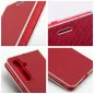 Samsung Galaxy S20 FE Book Handytaschen LUNA Book Carbon Kohlenstoff-Faser, Elegant  Rot