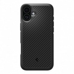 Apple iPhone 16 Gehärtete Abdeckung Spigen Armor Schwarz