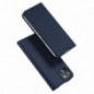 Apple iPhone 14 Plus Hülle Dux Ducis Leather Blau