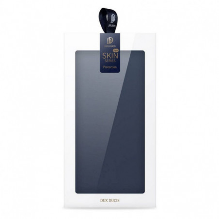 Apple iPhone 14 Plus Hülle Dux Ducis Leather Blau