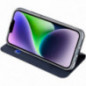 Apple iPhone 15 Plus Hülle Dux Ducis Leather Blau