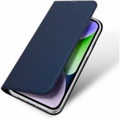 Apple iPhone 15 Plus Hülle Dux Ducis Leather Blau