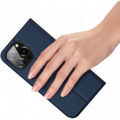 Apple iPhone 15 Pro Max Hülle Dux Ducis Leather Blau