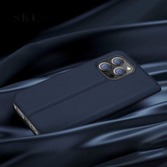 Apple iPhone 15 Pro Max Hülle Dux Ducis Leather Blau