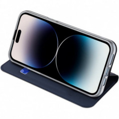 Apple iPhone 15 Pro Max Hülle Dux Ducis Leather Blau