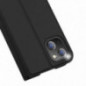 Apple iPhone 14 Plus Hülle Dux Ducis Leather Schwarz