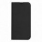 Apple iPhone 14 Plus Hülle Dux Ducis Leather Schwarz