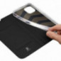 Apple iPhone 14 Plus Hülle Dux Ducis Leather Schwarz