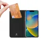 Apple iPhone 14 Plus Hülle Dux Ducis Leather Schwarz