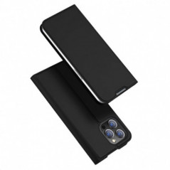 Apple iPhone 14 Pro Max Hülle Dux Ducis Leather Schwarz