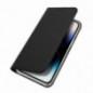 Apple iPhone 15 Pro Max Hülle Dux Ducis Leather Schwarz