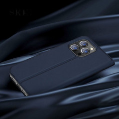 Apple iPhone 15 Pro Max Hülle Dux Ducis Leather Schwarz