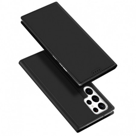 Samsung Galaxy S23 Ultra 5G Hülle Dux Ducis Leather Schwarz