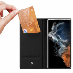 Samsung Galaxy S23 Ultra 5G Hülle Dux Ducis Leather Schwarz