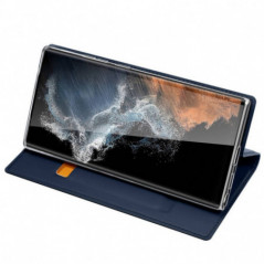 Samsung Galaxy S23 Ultra 5G Hülle Dux Ducis Leather Blau